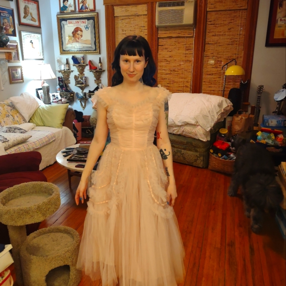 Elegant Pink Tulle Dress